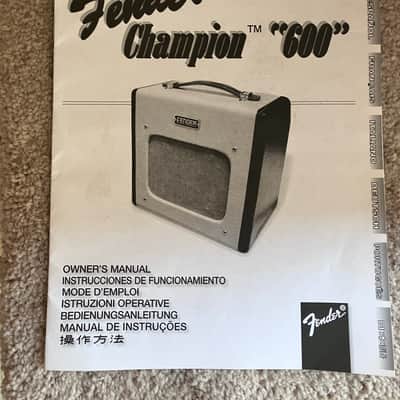 Fender Champion 600 Manual 2006 image 1