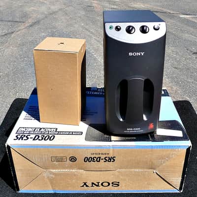 SONY SRS-D300 Active Powered Subwoofer Speaker System New Old Stock displayed in store  - Never Sold image 3