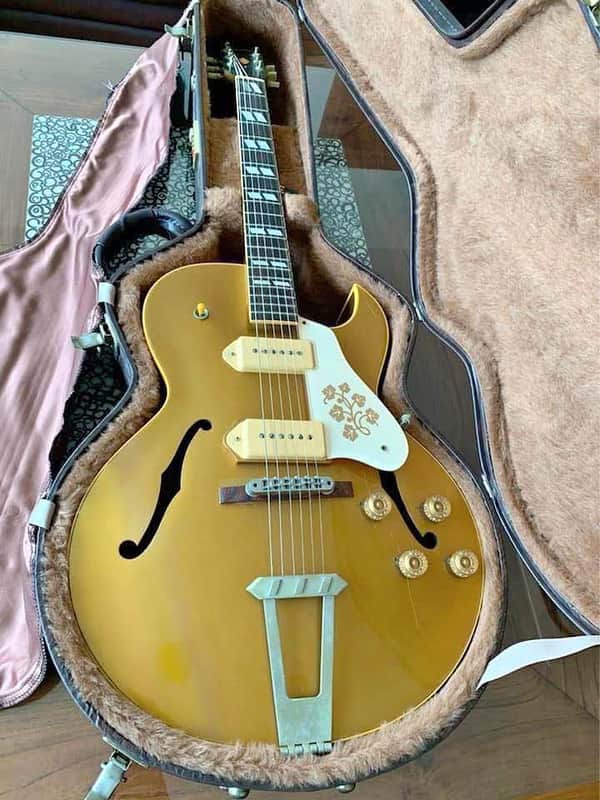Gibson USA ES-295 Gold Finish 1990 With Original Hardcase image 1