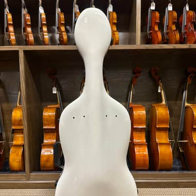 Accord 'Ultralight Series' 4/4 High Gloss White Cello Case w/ Fiedler Backpack System image 1