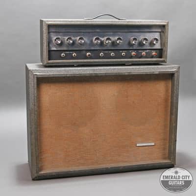 1966 Silvertone 1484 "Twin Twelve" Head w/ Piggyback 2x12" Cabinet image 1