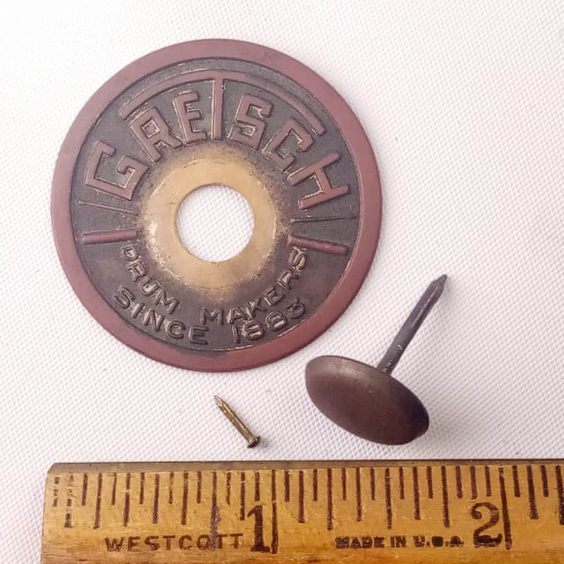 Gretsch 40s-50s Snare Drum Round Badge Skinny Sticks Broadkaster Brooklyn,NY USA image 1