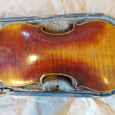 Antique Jacobus Stainer sized 4/4 violin, Austria 1695, Good, Repairs Needed image 14