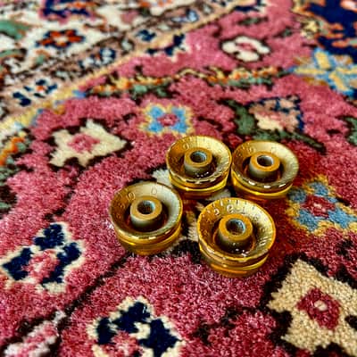 1953 1954 1955 Gibson Les Paul Speed Knobs barrel Gold Goldtop image 5