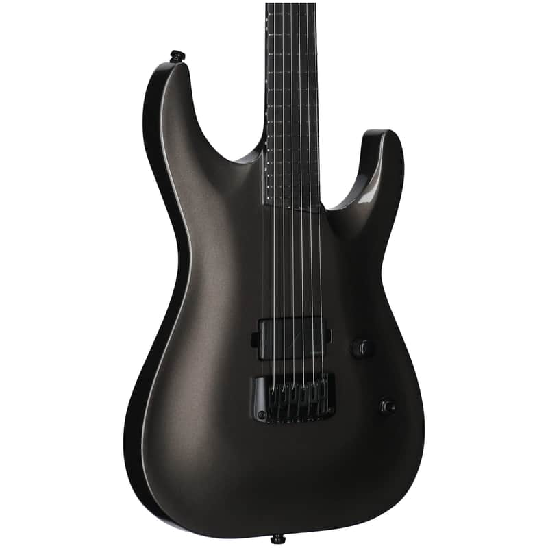 ESP LTD Mick Thomson MT-1 Electric Guitar (with Case), Obsidian Metallic image 1