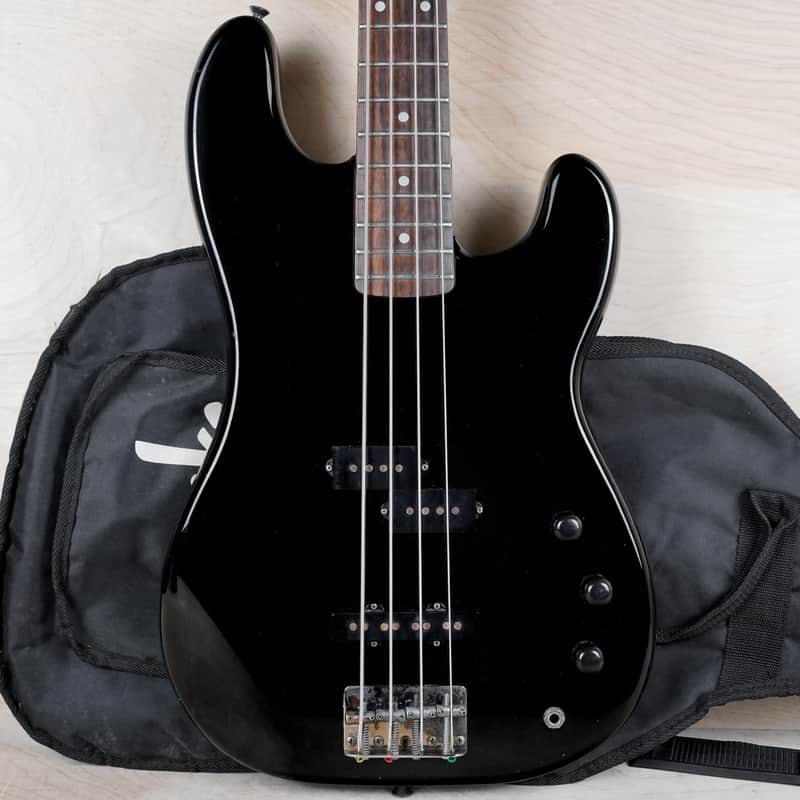 Fender PJ-40 Jazz Bass Special MIJ 1988 Black Vintage Japan PJ Fujigen w/ Gig Bag image 1