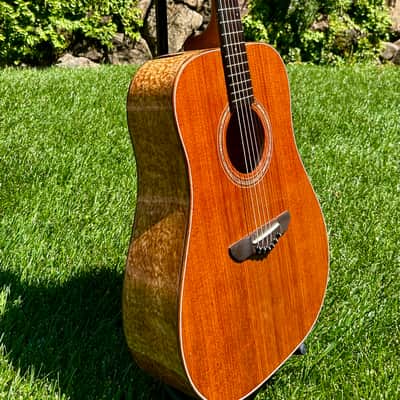 Northwood FB80D Dreadnought 2007 - Redwood top Pommele Bubinga back and sides image 4