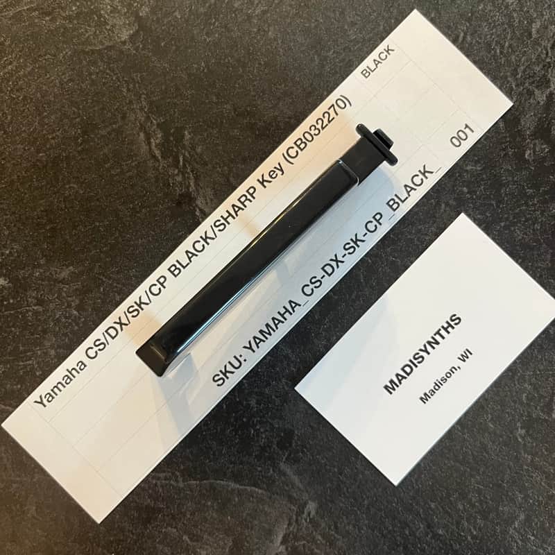 ORIGINAL Yamaha Replacement Black Key (CB032270) for CS70M, CS5, CS15, CS15D, CS20, CS20M, CS40M, DX9, DX21, DX27, DX27S, SK20, SK30, CP10, CP11, CE20, PS10, PS20, YK10, and more image 1