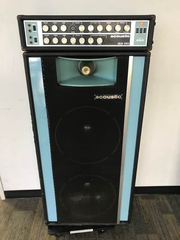 Acoustic Model 260 head w/ 261 cabinet Late 1960's Black and Blue