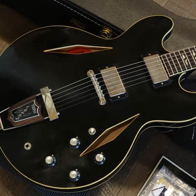 2022 Gibson Trini Lopez Murphy Lab Light Aging Semi-Hollow Electric Guitar Black Ebony + COA OHSC image 2
