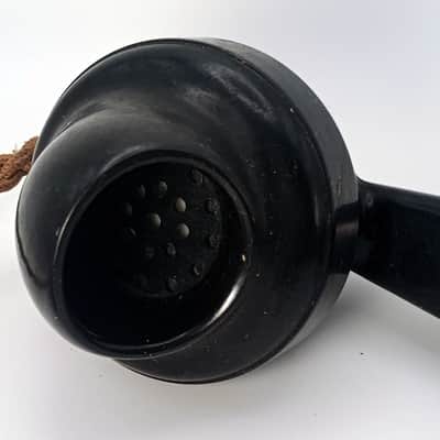 Custom Lo-Fi Telephone Microphone - TMC D1 1920’s Phone Mic - Black w/ Base image 4
