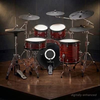 Dolby E Drum Shell Pack RED WOOD Kick Snare Tom for Roland Alesis Lemon image 4