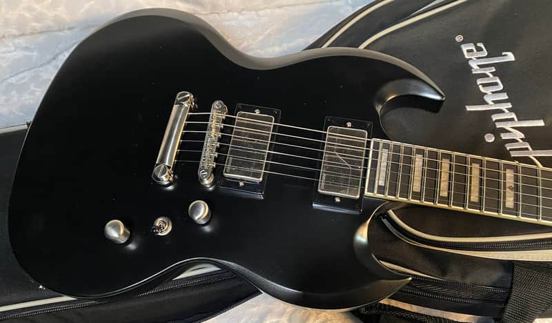 NEW! Epiphone SG Prophecy - Aged Jet Black Metallic - Deluxe Gig Bag - Authorized Dealer - G04694 image 1
