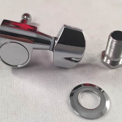 Squier by Fender Single Chrome Guitar 1 One Pin Tuning Machine Tuner Replacement image 2