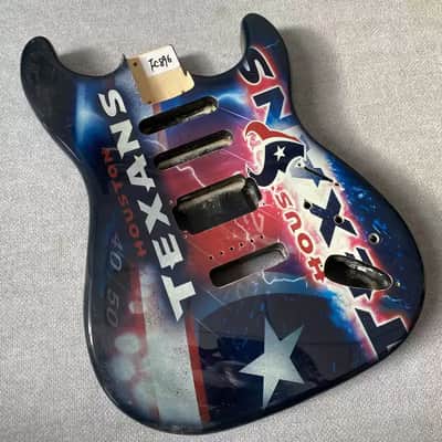 Colorful Water Transfer Print Solid Wood ST Electric Guitar Body—Single-Single-Double Pickups—DIY image 1