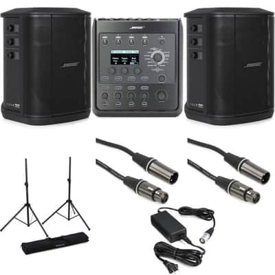 Bose S1 Pro+ Multi-position PA System and T4S 4-Channel Mixer Stand Bundle image 2