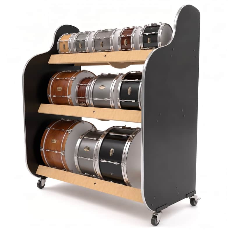 The Band Room™ Mobile Drum Storage Racks | by A&S Crafted Products image 1