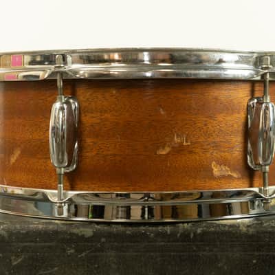 1970s Slingerland 5x14 Natural Mahogany Student Snare Drum image 4