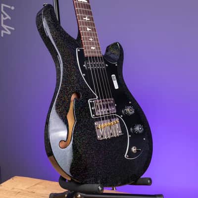 PRS S2 Vela Semi-Hollow Reclaimed Black Rainbow Holoflake Limited Edition image 3