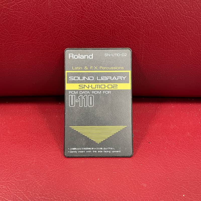 Roland SN-U110-02 Sound Library Latin & F.X. Percussion PCM Data ROM Card image 1