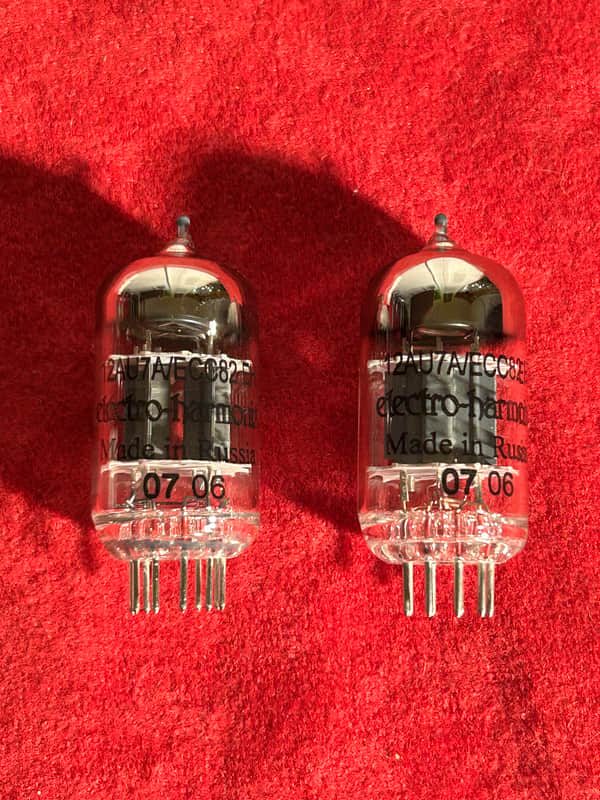 Electro-Harmonix 12AU7A/ECC82 EH | NEW Pair of Preamp/Amplifier Vacuum Tubes image 1
