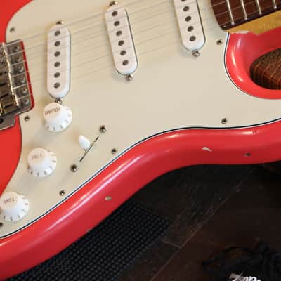 2017 Nash Guitars S-63 w/ Lollar Pickups Electric Guitar Fiesta Red + OHSC image 5