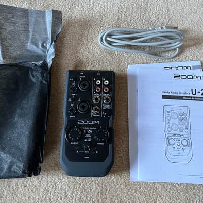Zoom U-24 Handy USB Audio Interface 2010s - Black image 1