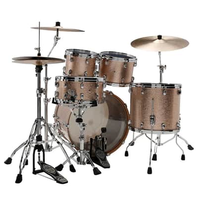 Tama Starclassic Walnut/Birch 4pc Drum Set Vintage Champagne Sparkle image 3
