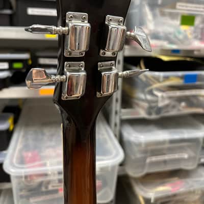 rare Vintage Japan Burns Violin VB Bass 1969 - Sunburst Teisco Gen Gakki Tokyo image 7