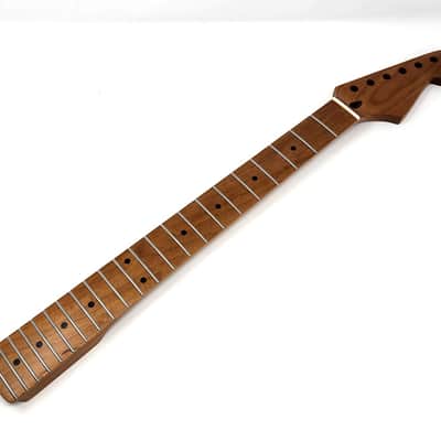 Brio Nitro Satin Roasted Maple S-Style Neck w/Walnut Truss Rod Plug image 2