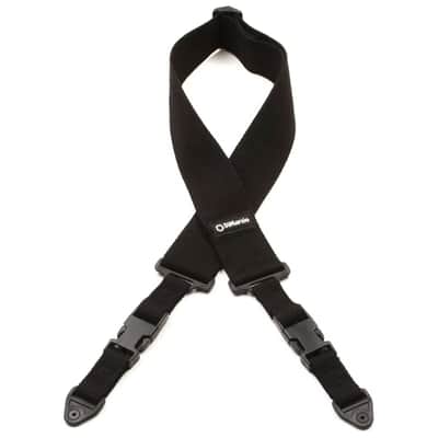 DiMarzio DD2200CBK ClipLock Guitar Strap Cotton Black