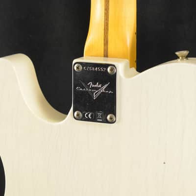 Mint Fender 1959 Telecaster Journeyman Relic Aged White Blonde 1-Piece Rift Sawn Maple Neck Fingerboard image 9