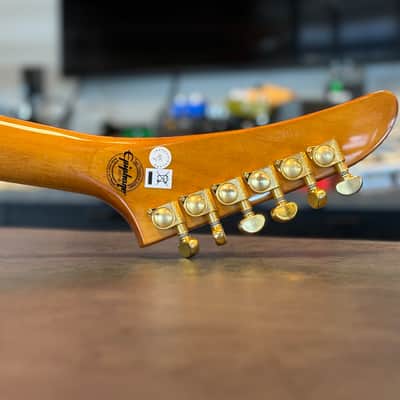 Epiphone Limited Edition '58 Korina Explorer Reissue 2022 - Antique Natural (Black Pickguard) image 6