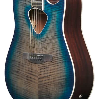 Ibanez ALT50FABDB Altstar Acoustic Guitar in Blue Doom Burst High Gloss image 6