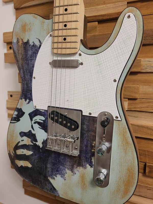 E-Gitarre Guitar Jimi Hendrix  Telecaster Steel 2024 image 1