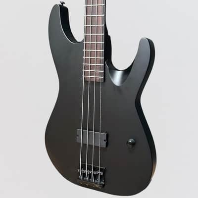 ESP LTD M-4 Black Metal 4 String Electric Bass Guitar - Satin Black image 3