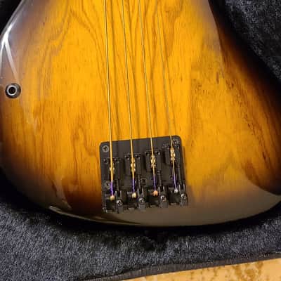 Rick Turner Custom Piezo Fretless Clear Burst image 3