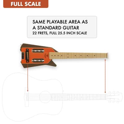 Traveler Guitar EDGE Acoustic-Electric Travel Guitar (Molten Lava) image 3