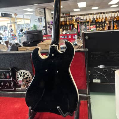 1960's Silvertone 1448 Semi-Hollowbody Electric Guitar with Built-In Tube Amp Hard Case image 6