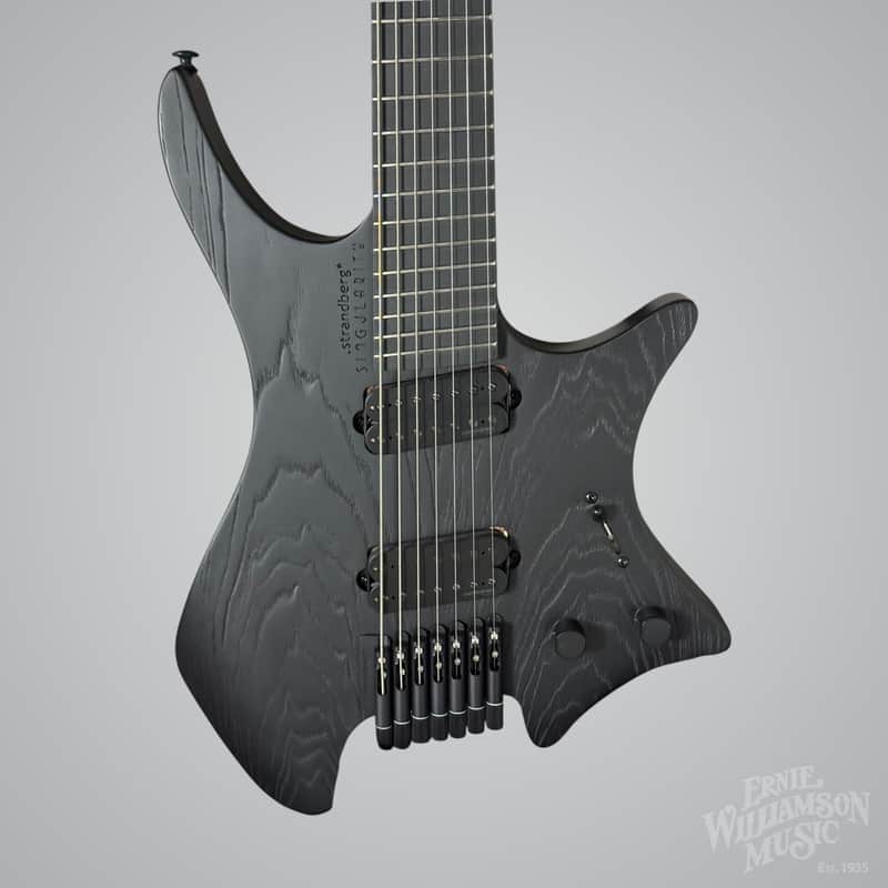 Strandberg Guitars BD7HCT-25SG-L-A-SBK Boden Singularity NX 7 7 String Guitar, Pitch Black image 1