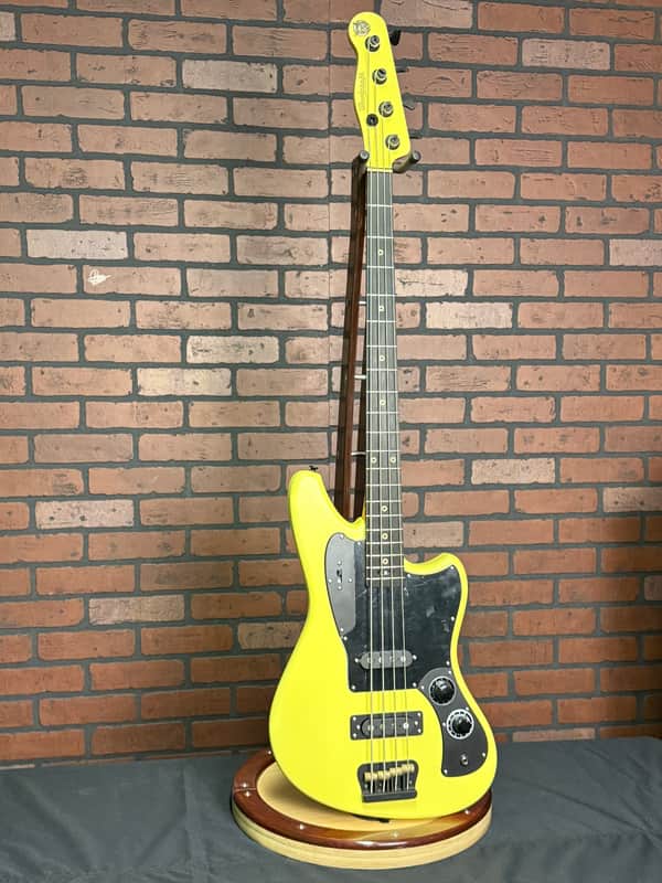 Woodcraft Electric Guitars Bobcat 4 Vintage White Custom Bass 34" Scale image 1