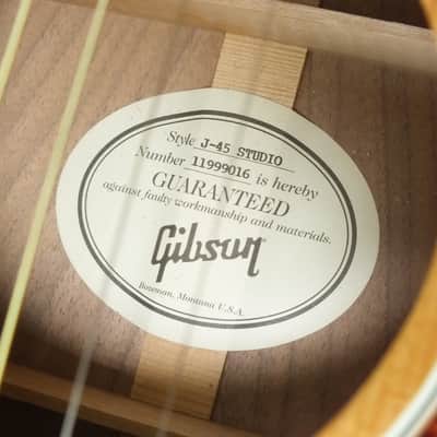 Gibson J-45 Studio 2019 * L.R. Baggs Element Pickup System image 7