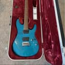 Ibanez MM1-TAB Martin Miller Signature with Roasted Maple Neck 2010s - Transparent Aqua Blue