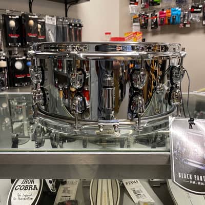 Mapex Black Panther Cyrus 6x14 Polished Steel Snare Drum image 4
