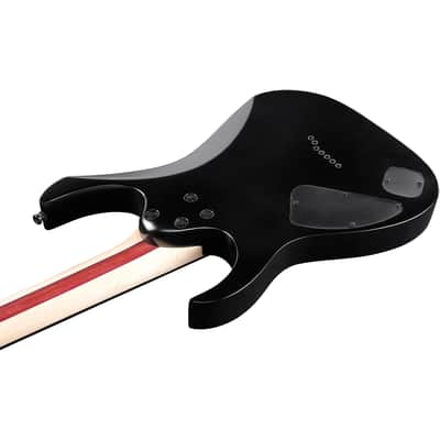 Ibanez Iron Label RGIXL7-BKF 7-String Solid Body Electric Guitar with Ebony Fretboard, Right-Handed, Black Flat image 7