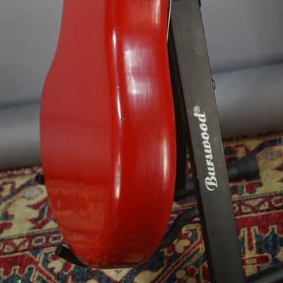 Migma Star Bass 1960s - Red semi Hollow VG cond w video image 13