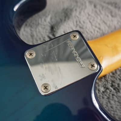 Fernandes “The Function” ST-45C MIJ Electric Guitar Blue Burst Flame Top w/ Fernandes Hard Case image 21