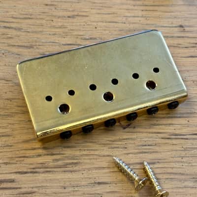 2025 Fender American Standard Gold Hardtail Telecaster Stratocaster 52mm Bridge USA Strat Tele James Burton image 3