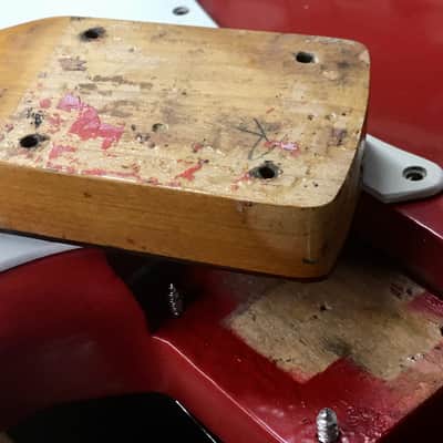 1961 Vintage Pre-CBS Fender USA Musicmaster Dakota Red Nitro True Relic 22.5” Short Scale 3/4 Guitar HSC 6.1 Lb image 19