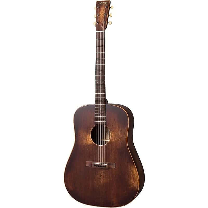 Martin D-15M StreetMaster All-Mahogany Left Handed Distressed Sunburst image 1